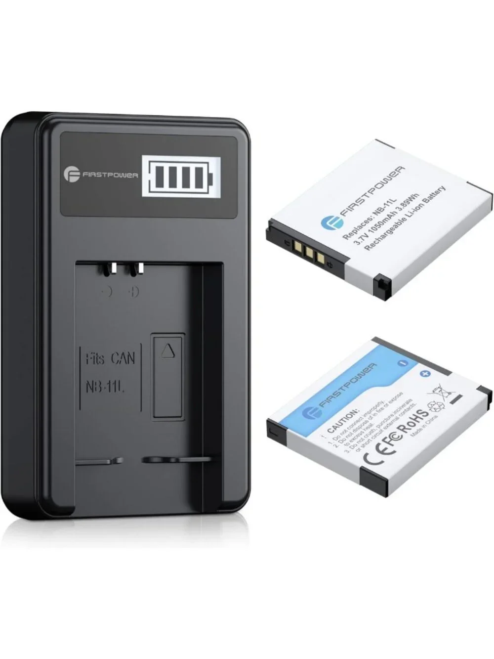 Rechargeable Battery Charger Kit for Canon PowerShot Elph 360 & More - Fast